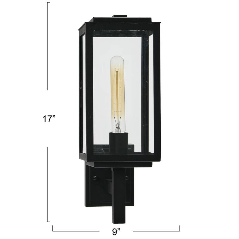 Robert Stevenson Lighting Addison - Metal and Glass Outdoor Light - 6W x 9L x 17H