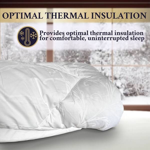 Royal Therapy Comforter, White Comforter Duvet Insert, Down Alternative Blanket Comforter