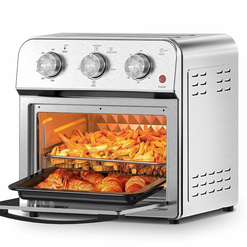 Family Size Air Fryer Toaster Oven Combo, 13QT, 360° Hot Air Circulation for Healthy Oil-Free Cooking
