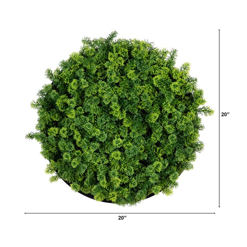 Irish Meadow Artificial Framed Living Wall Panel - 20" - Green