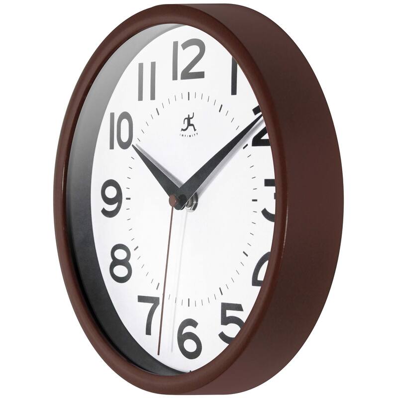 Infinity Instruments Metro Wall Clock, 9 Inch - 9 x 1.5 x 9