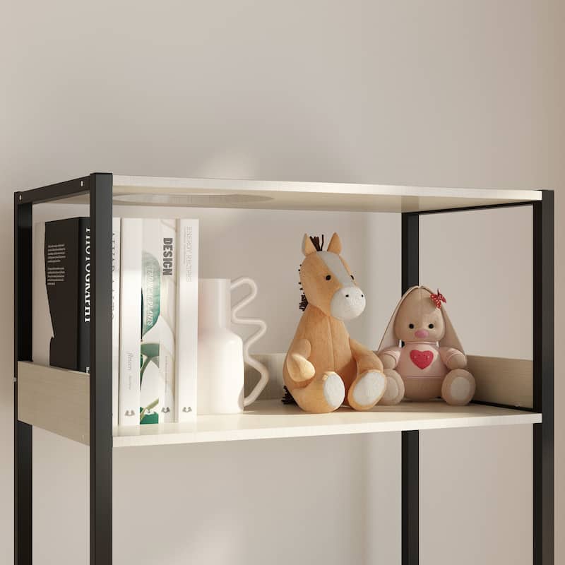 Modern Multipurpose Cat Litter Box Furniture Cabinet,2 Wood Frame.