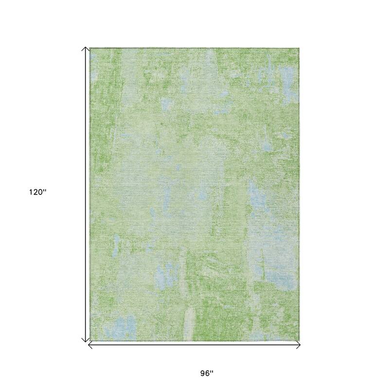 HomeRoots Abstract Transitional Rectangle Outdoor Rug