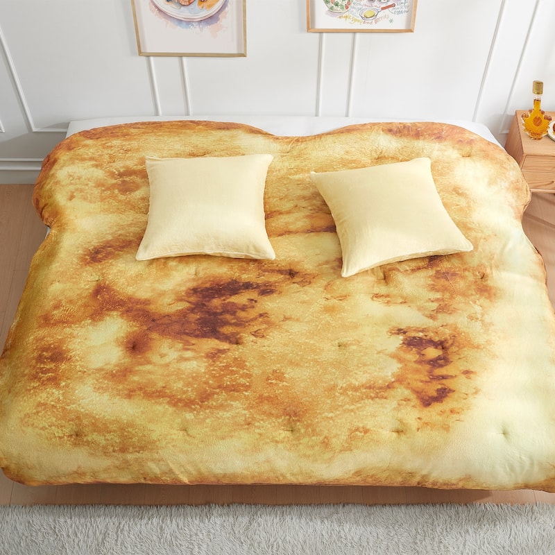 French Toast with Butter - Coma Inducer® Queen/King Comforter - King