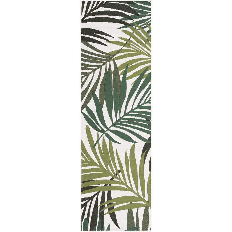 Sizzling Nautical & Coastal Floral & Botanical Indoor/Outdoor Area Rug