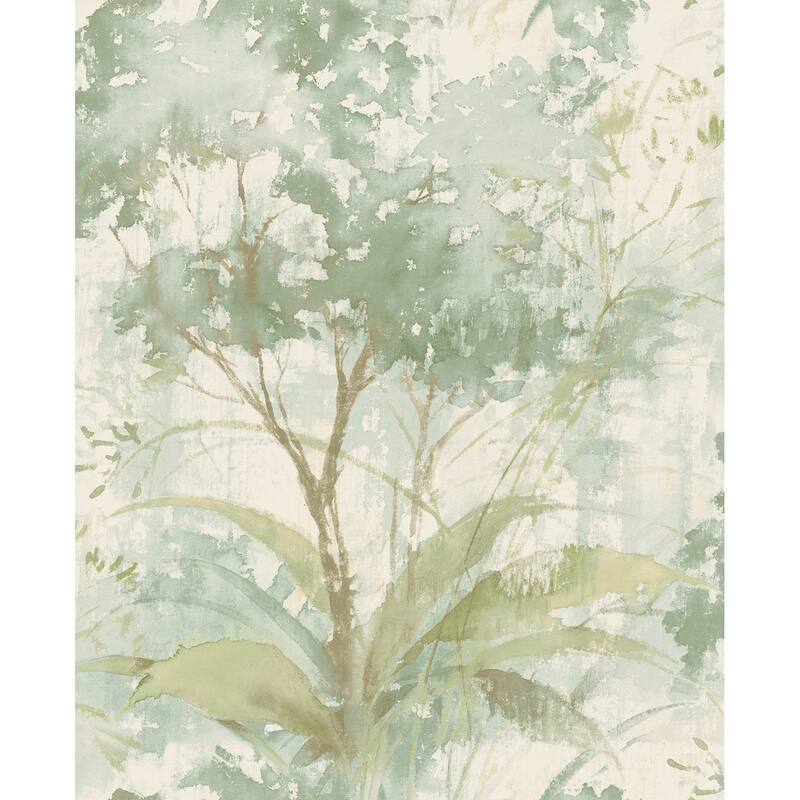 A-Street Prints Mistwood Green Forest Wallpaper