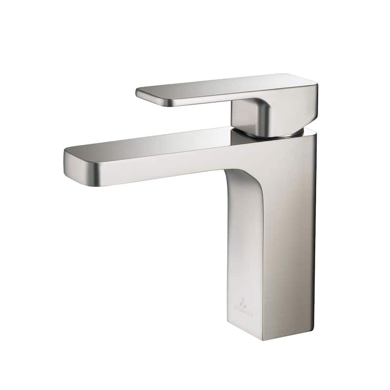 Solid Brass Lead-free Single-handle High Arc Bathroom Faucet - Brush Nickel