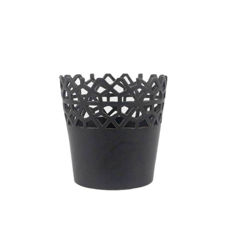 Ceramic Matte Black Pot