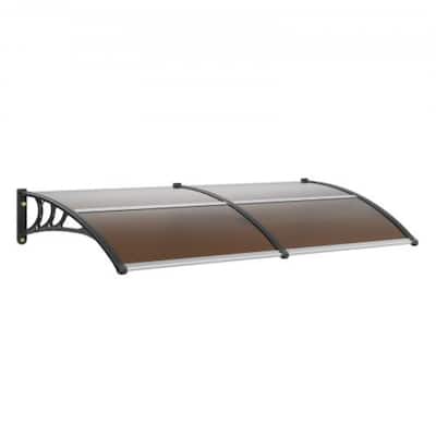 Brown Outdoor Window Door Awning Canopy Exterior with Aluminum Connector