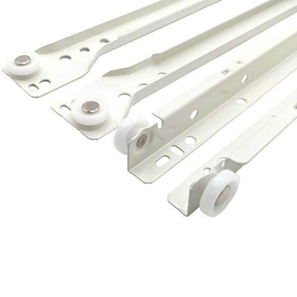 22 in. Bottom Mount V-Notch Epoxy Euro Self-Close Drawer Slide Set 22 in. Bottom Mount V-Notch Epoxy Euro Self-Close Drawer Slide Set