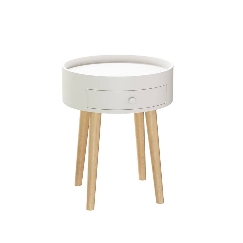 Bedside Table, Side Table with Storage Drawer