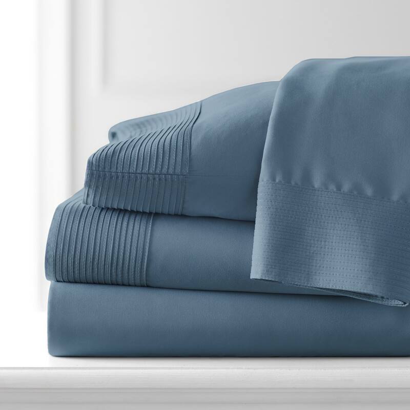 Vilano 21-inch Extra Deep Pocket 4-Piece Bed Sheet Set with Pleated Hem