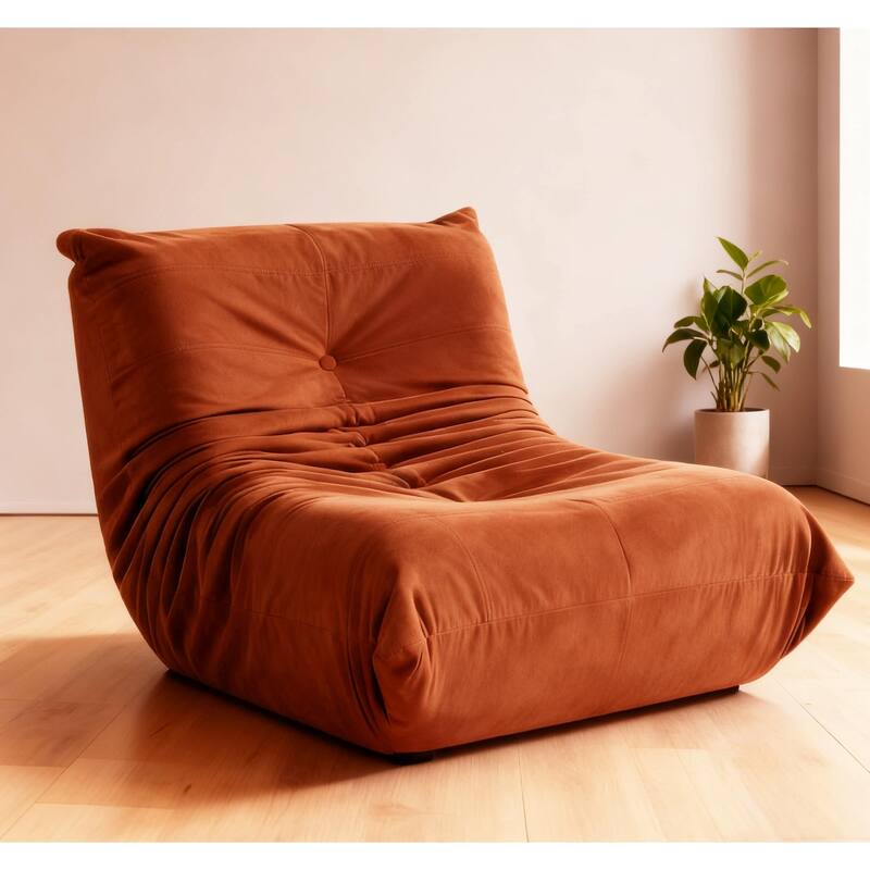 Button-Tufted Accent Chair Bean Bag Chair / Living Room Lazy Sofa Lounge Chair Reading Chair