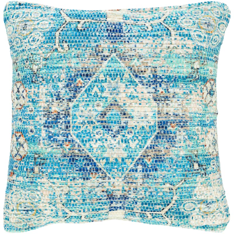 The Curated Nomad Powers Vintage Medallion 18-inch Throw Pillow with Poly or Down Fill