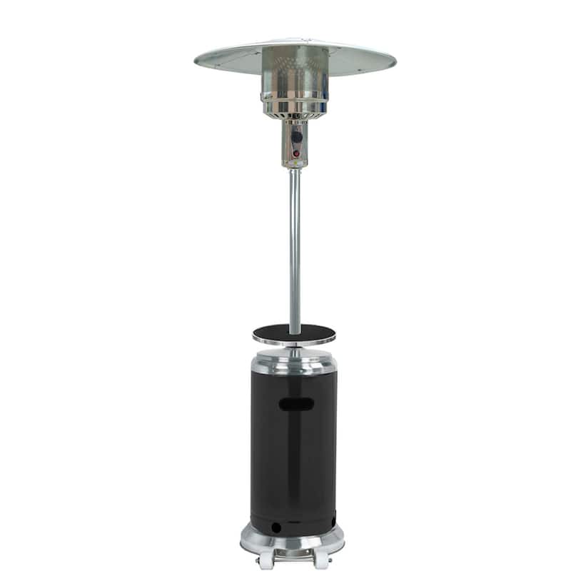 Hiland Black and Stainless Stel Steel Patio Heater