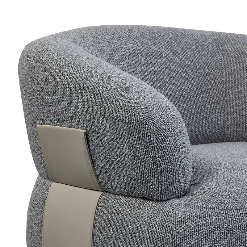 Kieon 33"W 360 Swivel Modern Barrel Chair Accent Chair Set of 2
