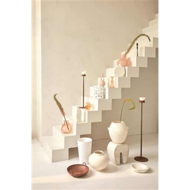 Hand Crafted Camila Decorative Vase - 12.25" - Cream