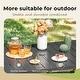 preview thumbnail 6 of 32, MAISON ARTS 7-Piece Patio Dining Set Metal Rectangle Table and 6 Textilene Chairs