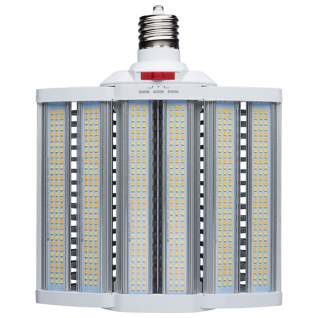 LED Shoe Box Lamp 90/100/110 Wattage Selectable 3K/4K/5K CCT Selectable 120-277V - White