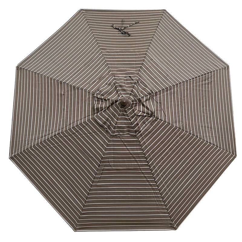 Tropishade 7.5' Market Umbrella with Sunbrella 56024 Harwood Cocoa