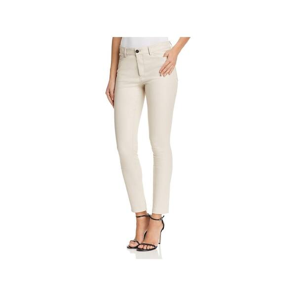 Shop Theory Womens Bristol Pants Leather Skinny Overstock 29556863