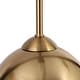 preview thumbnail 6 of 7, Modern Black Gold 1-Light Metal Pendant Lights Farmhouse Kitchen Island Light for Dining Room