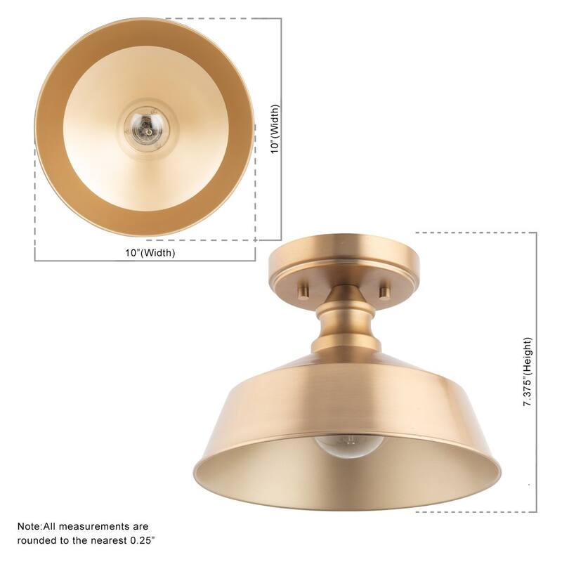 Brio Lighting Bola - 1 Light Semi Flush Mount Ceiling Light