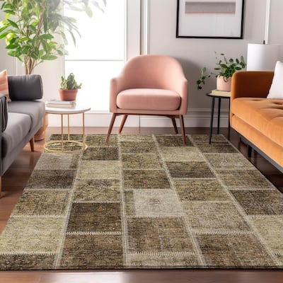 Premium Washable Super Soft Vintage Patchwork Mayfield Rug