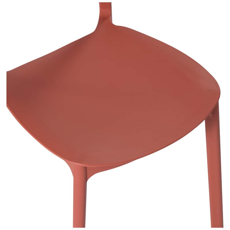 Frond and Form Outdoor Patio Stacking Dining Side Chair (Set of 2)