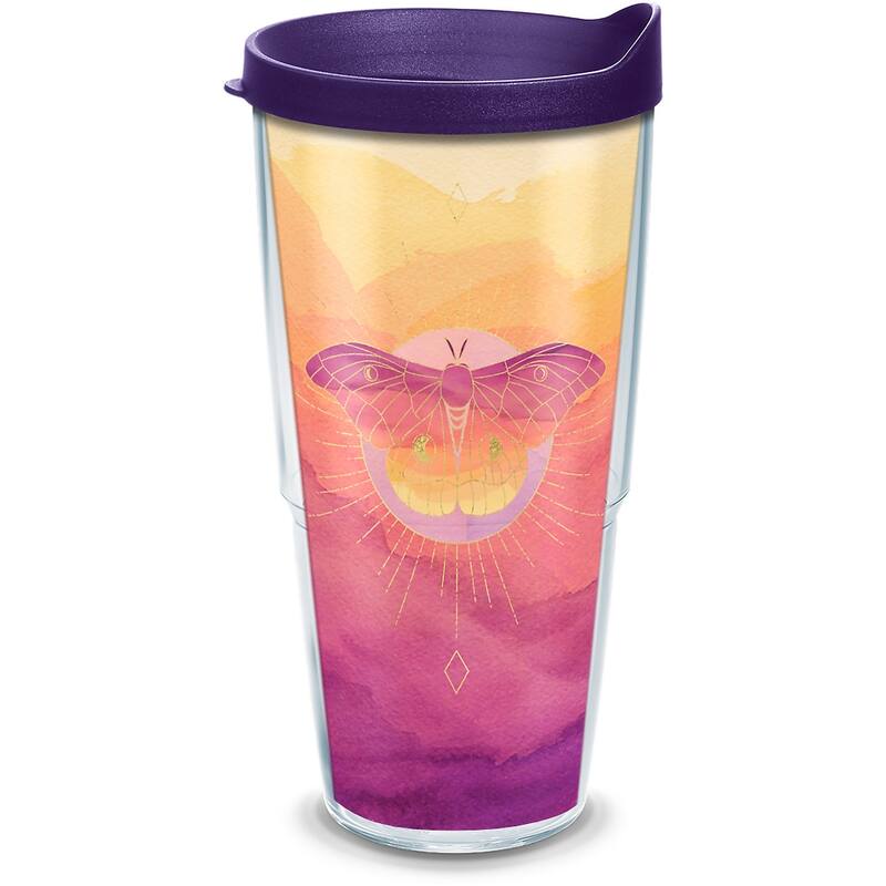 Tervis Moth Made in USA Double Walled Insulated Travel Tumbler, Classic - 24oz