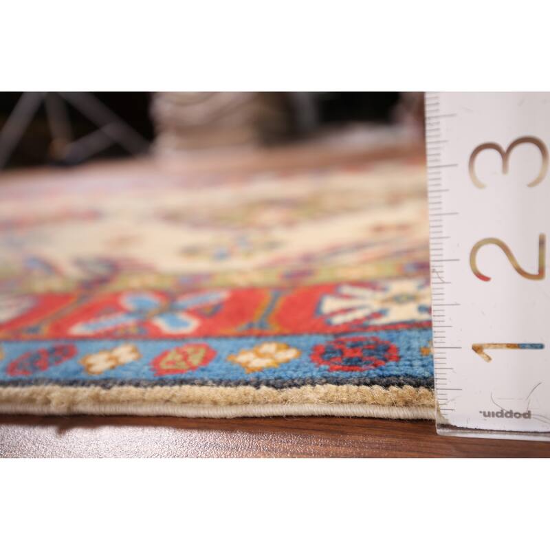 Handmade Kazak Oriental Accent Rug Handmade Wool Carpet - 3'2" x 5'1"