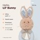 preview thumbnail 2 of 4, Bearington Collection Baby Lil' Bunny 5.5" Plush Rabbit Rattle