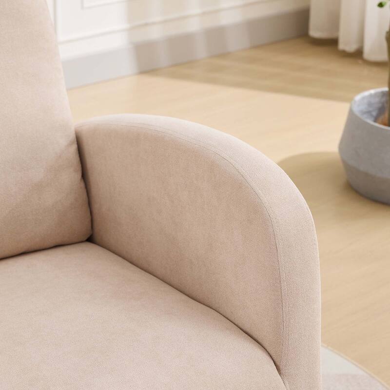 27.2"W Rocking Chair with High Back and Side Pocket