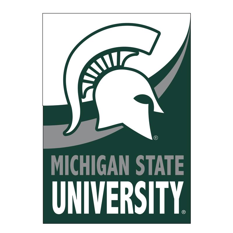 Michigan State University Burlap Flag Garden Size