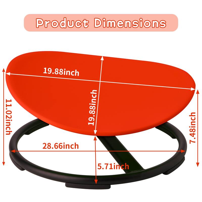 YUKOOL Round Spinning Swivel Chair - Boost Balance and Coordination in Kids