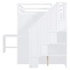 preview thumbnail 25 of 29, Loft Bed with Build-in, Wardrobe,Desk and Shelves