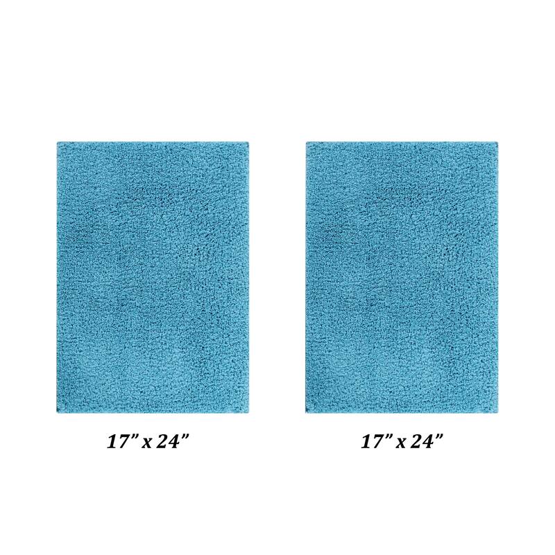 Better Trends Bath Rug Set 100% Micro Polyester Tufted Anti-Skid Latex Backing Bathroom Rugs for Shower, Sink Mats Micro Plush