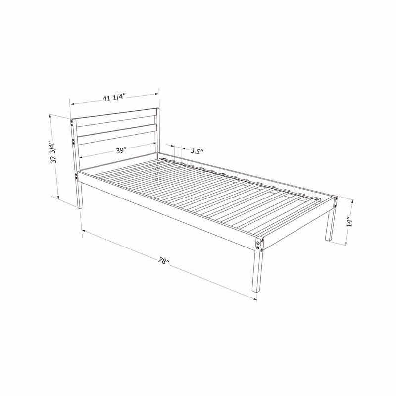 South Shore Sweedi Wooden Bed