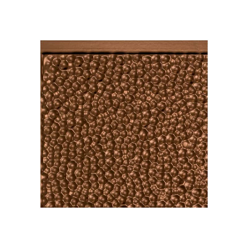 FASÄDE Hammered Decorative Vinyl Backsplash Panel - 6x6 Inch Sample - Oil Rubbed Bronze