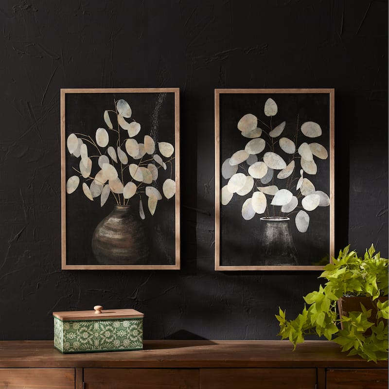Beige Eucalyptus Print (Set of 2)