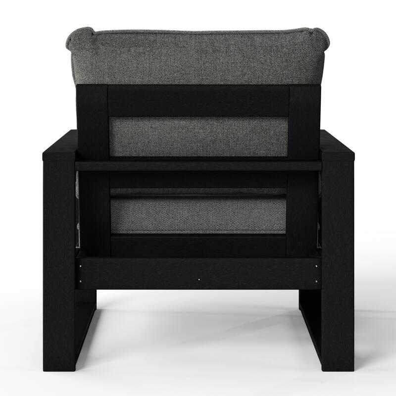 Endless Patio Deep Seating Club Chair with Black Frame (Set of 2)