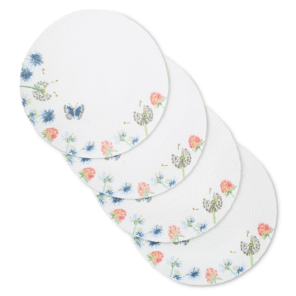 Blue Floral Placemat Set (4-Pack) Blue Floral Placemat Set (4-Pack)
