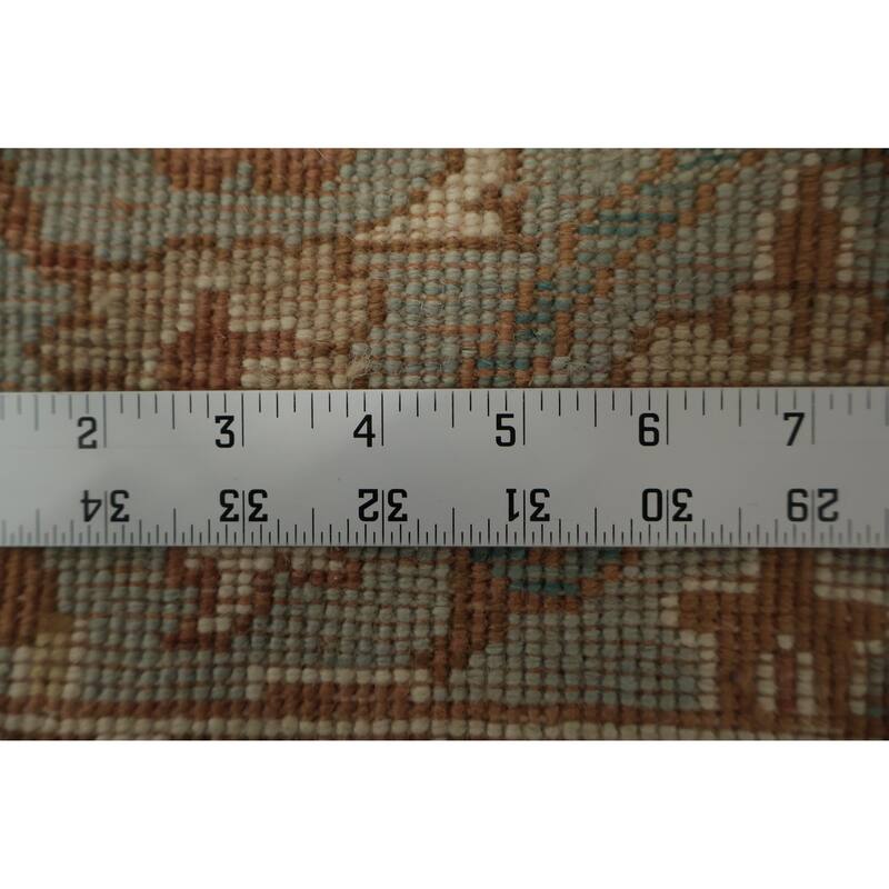 Hand Knotted Oriental 100% Wool Carpet Traditional All-Over Navy Blue & Blues Ziegler Area Rug - 3' 9'' X 2' 0''