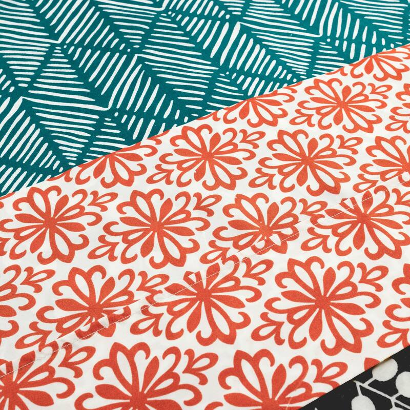 Lush Decor Bohemian Stripe Soft 6 Piece Sheet Set
