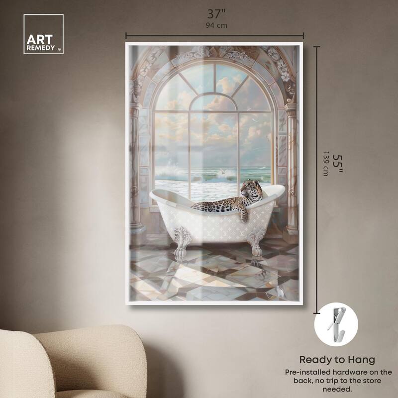 Jaguar Arch Bathroom Glam Shadowbox by Art Remedy
