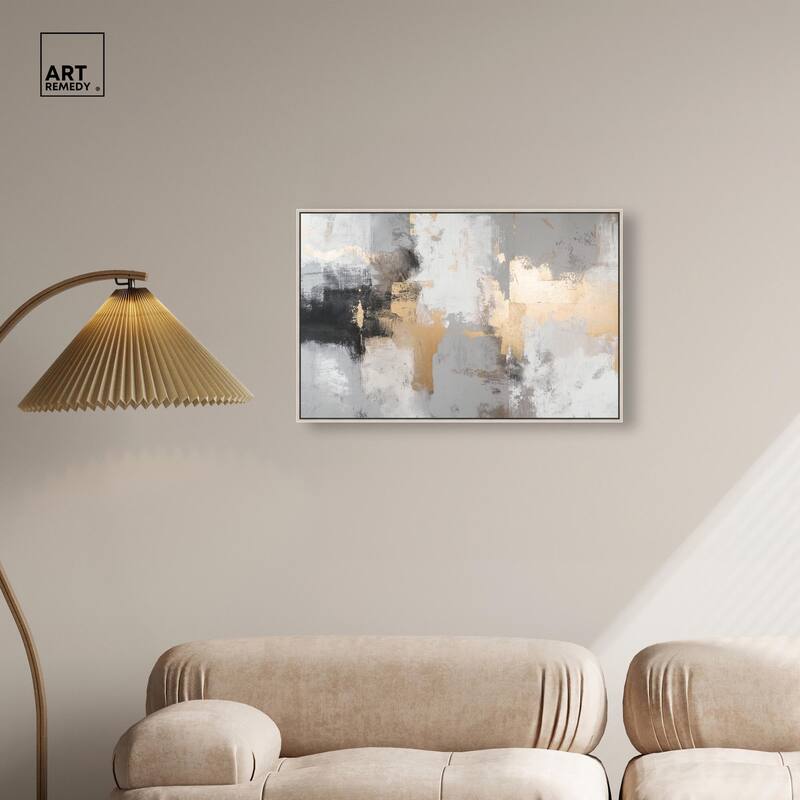 Gilded Gray II Canvas by Art Remedy