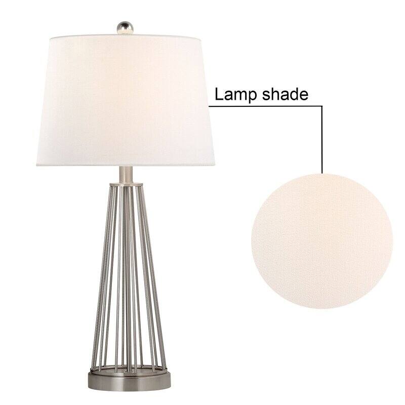 27" Metal Table Lamp Set (Set of 2)