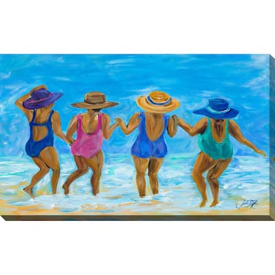 "Ladies on the Beach I" Print on Canvas