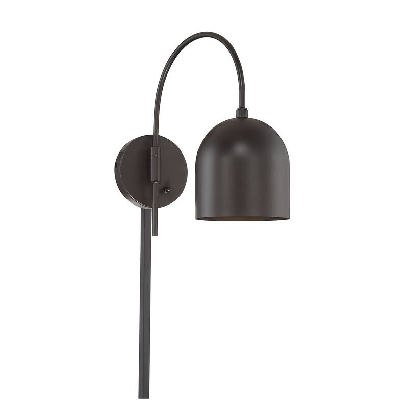 Meridian M90045 Single Light 13" Tall Plug-In Wall Sconce