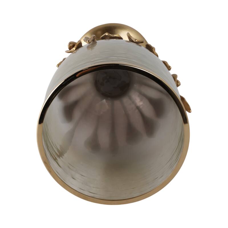 Glass Candle Holder Pedestal Hurricane Contemporary Tabletop Accent